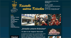 Desktop Screenshot of kristalle-unterm-kroenchen.de
